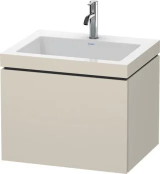 Duravit L-Cube c-bonded Set wandhängend Taupe Matt 600x480x500 mm - LC6916O9191 LC6916O9191