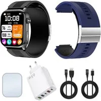 Knauermann PRO 4 Air Senioren-Smartwatch mit Sturzerkennung & SOS Smartwatch, Sport- und Gesundheitsfunktionen, Pflegefunktion, SOS-Taste