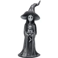 Figuren Shop GmbH Dekofigur Nemesis Now Gothic Deko – Hexen Figur mit Kätzchen 12.5 cm Dekoration
