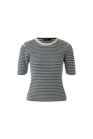 Oui - Oui 0096490 0571_dk_blue_white 0571_dk_blue_white - Gr. - 40