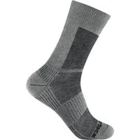 Wrightsock Wandersocken Crew Merino Coolmesh II (dünn, Merinowolle) grau - 1 Paar