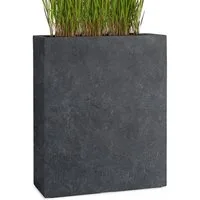 Pflanzwerk® Pflanzkübel DIVIDER Premium Blumenkübel Raumteiler Hochbeet Fiberglas, Fiberglas - Handgefertigt - Rechteckig - Frostbeständig