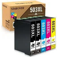 STAROVER 5/10PK 503XL Multipack für Epson 503 Druckerpatronen Tintenpatrone (Expression Home XP-5200 XP-5205, WorkForce WF-2960DWF WF-2965DWF)