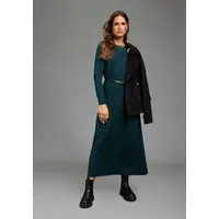 Laura Scott Jerseykleid in Midilänge, aus elastischer Viskosemischung, mit Allover-Druck