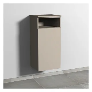 Sanipa 3way Mittelschrank mit 1 Tür und 1 offenem Fach, Kaschmir-Matt, SP1351U SP1351U