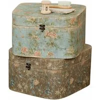 Mirabeau Dekokorb Box 2er Set Mafleur bunt (2er Set, 2er Set)