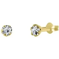 LUCARDI Paar Ohrstecker Ohrring - 585 Gold - Gold - Zirkonia - Damen