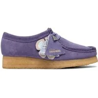 Clarks Clarks Wallabee 26186542 4, Schnürschuhe, Lila, Damen Schnürschuh