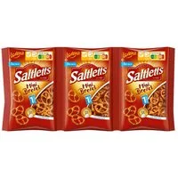 LORENZ Knabberei, Lorenz Mini Laugengebäck Brezel mit Meersalz Kettenbeutel 3x40g