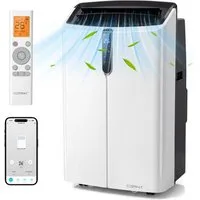 COSTWAY 4-in-1-Klimagerät, 14000BTU, mit Abluftschlauch & Wifi, bis 70 m²
