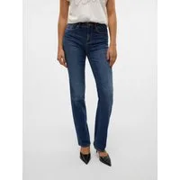 Vero Moda Straight-Jeans VMFLASH MR STRAIGHT JEANS LI3300 GA NOOS Baumwollmischung mit Stretch, regular waist, straight fit