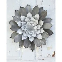 Kunstblume Kunst Kamelienblüte STEINKA, grau, Ø40cm Kamelie, artplants