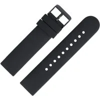 MARBURGER Uhrenarmband 20mm Silikon Fitness Smartwatch XS Extra Kurz Schwarz