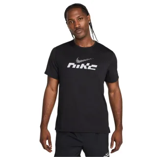 Nike - "Miler" T-Shirt für Herren, Mit UV-Schutz, Dri-FIT (Schwarz/Reflektierend)
