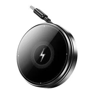 M1 15W 3-in-1 Magnetic Wireless Charger Come with 90cm Type-C Retractable Cable Fast Wireless Charging Pad for Smart Pho