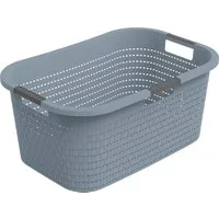 ROTHO Wäschekorb Rotho Wäschekorb Country 40 L misty blau