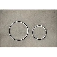 GEBERIT Betätigungsplatten Sigma 21 2-Mengen-Spülung chrom/betonoptik 115884JV1