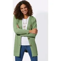 Witt Strickjacke Long-Strickjacke Langarm Rippoptik