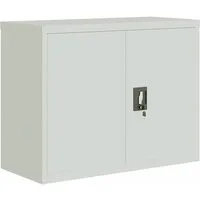 vidaXL Aktenschrank Aktenschrank Hellgrau 90x40x70 cm Stahl (1-St)