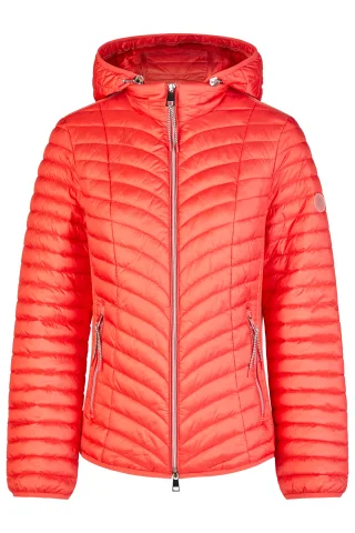 Barbara Lebek - Jacke Down Free mit Kapuze red - Gr. - 36