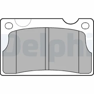 Delphi Bremsbel?ge vorne Volvo 140 164 240 260 P