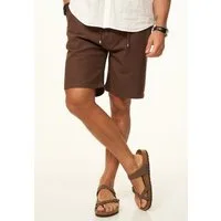 behype Chinoshorts für Herren als luftig leichte Sommershorts - Kurze Hose Leinen Shorts Bermuda im Regular-Fit für den Sommer