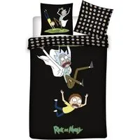 Rick and Morty Bettwäsche Bio-Bettwäsche-Set 140x200 cm 100% GOTS-zertifizierte Baumwolle