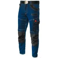 Artmas Arbeitshose Arbeitshose Jeanshose Stretch Baumwolle viele Taschen