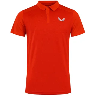 Castore Geo Herren rotes Poloshirt