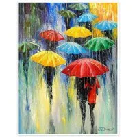 Posterlounge Wandbild Bunte Regentage, Olha Darchuk, erhältlich als Poster, Leinwandbild, Wandsticker oder Acrylglasbild