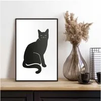 Reinders! Bild mit Rahmen Black Cat