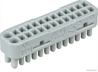 HERTH&BUSS Halter, Kontaktträger, 26-polig, Code B grau - 50390067