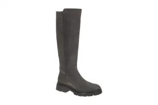 Gabor 71.859.19 Damenstiefel Pepper/Schwarz Blockabsatz Echtleder Kniehoch