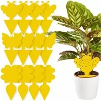 Repest Insektenfalle Pflanzen Stick für Insekten - 12 Stück, UV-beständig, für Pflanzen, Starker 2-seitiger Kleber, UV-beständig, wasserdicht