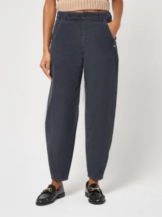 GANG Damen Hosen 94VIA - balloon fit Hose dark grey