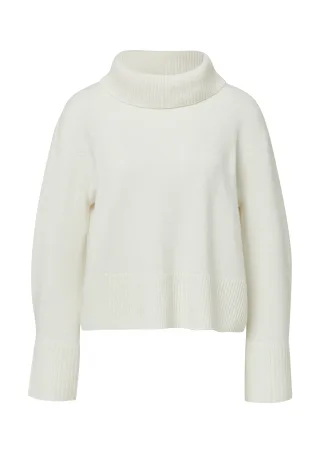 comma - Strickpullover weiß - Gr. - 36