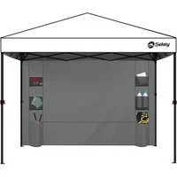 Sekey Pavillonseitenteil Multifunktionale seitenwand pavillon mit 6 Taschen, für 3 x 3 m Pavillon, 3 x 6 m Gartenpavillon, 3 x 9 m Partyzelt