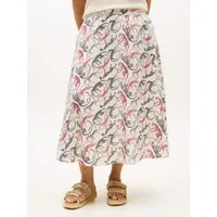 Tommy Hilfiger Curve A-Linien-Rock CRV ESS LINEN FLARE SKIRT in großen Größen, ausgestellte Form
