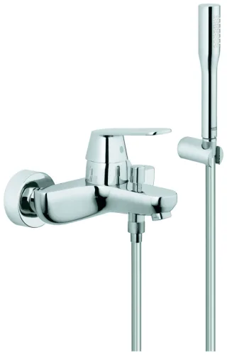 GROHE Wannenbatterie Eurosmart C 32832 mit Brausehalter u. Brauseschlauch chrom 32832000