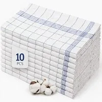 ALARA HOME Geschirrtuch Geschirrtuch Geschirrtücher 100% Baumwolle Trockentuch Küchentücher, (Größe 50x70 cm), Rot