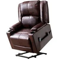 COMHOMA Massagesessel Relaxsessel Aufstehhilfe Massagesessel mit Stoffoberfläche, Massagefunktion, elektrisch verstellbar