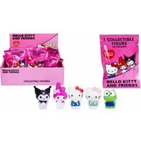 SANRIO Puzzle Hello Kitty 3D Sammelfigur Radiergummi Blindbag 1 von 6 Überraschungen, 2 Puzzleteile, 2x3D-Puzzle Figur Radiergummi 7cm Geschenk für Mädchen Jungen 2er Set
