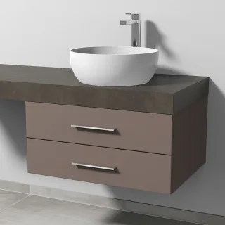 Sanipa Waschtischunterbau mit Auszügen 2morrow (G3301) 340x700x520 Taupe-Matt, G33011T G33011T