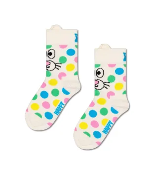 happy socks - Kids Dotted Bunny Sock Weiß
