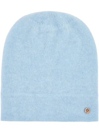 fraas - Mütze Strickmütze aus Kaschmir light blue - Gr. - OS