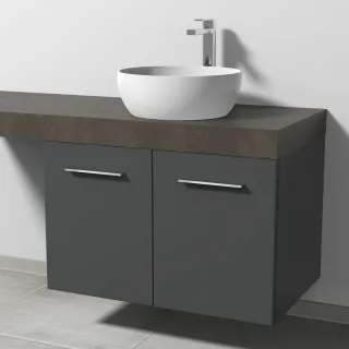 Sanipa Waschtischunterbau mit Türen 2morrow (G1363) 510x800x520 Anthrazit-Matt, G136322 G136322