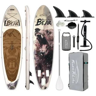 [EU Direct] FunWater 350cm Inflatable Stand Up Paddle Board Surfboard Large Size For Many Skills Complete Paddleboard Ac