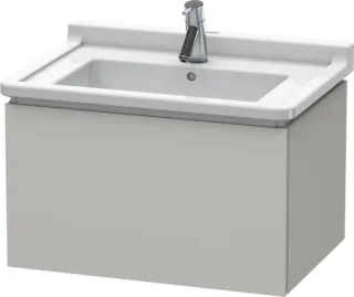 Duravit L-Cube Waschtischunterbau wandhängend Betongrau Matt 670x469x408 mm - LC616400707 LC616400707