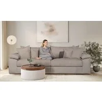 OTTO home Big-Sofa Soft&Cosy XL, B: 246 cm - OTTO. Verlässliche Qualität., Mega-Sofa, Cord oder Chenille-Struktur, mit Federkern & 4 Zierkissen