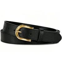 Frentree Ledergürtel Taillengürtel Damen aus gekörntem Leder 3 cm, Made in Italy (Schmaler Hüftgürtel) Anzuggürtel, Jeansgürtel für Kleid & Stoffhosen, kürzbar